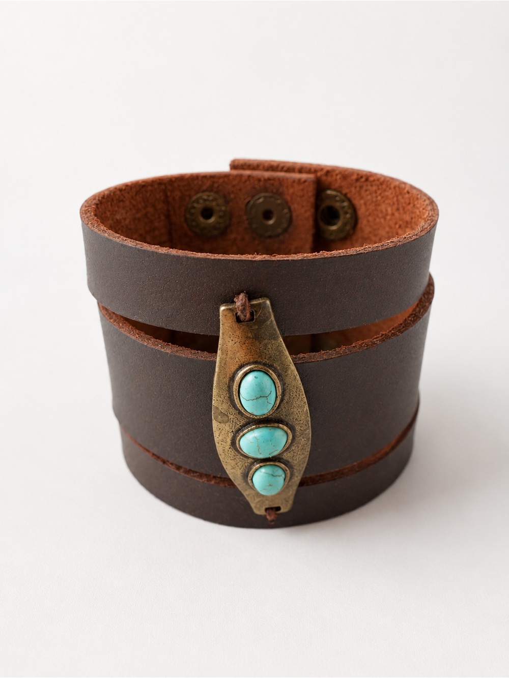 Buckle Western Brown Cowgirl Cuff bracelet